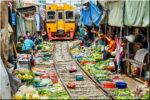 MAEKLONG RAILWAY MARKET (ตลาดร่มหุบ), Samut Songkhram